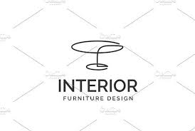 Simple Minimalist Round Table Logo In 2020 Logo Design Logo Templates Template Design
