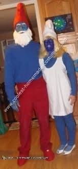 Diy smurfette no sew costume kasey trenum; Coolest Homemade Papa Smurf And Smurfette Costumes
