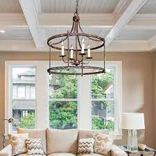 Our Rustic Chandelier Is A Pendant Light With Farmhouse French Charm Use This Rustic Pendant Rustic Chandelier Chandelier Pendant Lights Farmhouse Chandelier