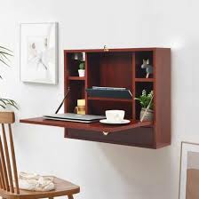 Here's the list of what i used to build this diy hideaway wall desk. Wall Mounted Folding Laptop Desk Hideaway Storage With Drawer Bingey