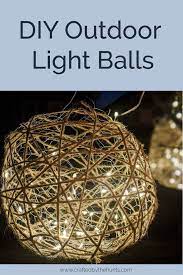 How To Make Diy Outdoor Light Balls Light Balls Diy Ball Lights Diy Christmas Lights