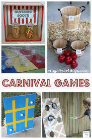 25 Simple Carnival Games For Kids Frugal Fun For Boys And Girls Carnival Games For Kids Kids Carnival Carnival Birthday Parties