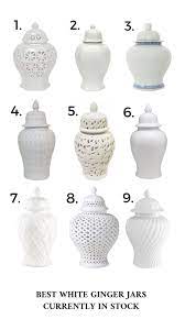 Best White Ginger Jars Currently In Stock Ginger Jars Decor Ginger Jars Hamptons Style Decor