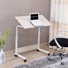 Aiz mobile standing desk, adjustable computer desk rolling laptop cart on wheels home office computer workstation, portable laptop stand for small spaces tall table for standing or sitting, oak. Adjustable Laptop Table Notebook Stand Portable Standing Bed Desk Foldable Sofa Breakfast Tray Mobile Desk Fold Lift Write Learn Bedside Small Desk F 80x40cm 31x16inch Buy Online In Solomon Islands At Solomon Desertcart Com Productid