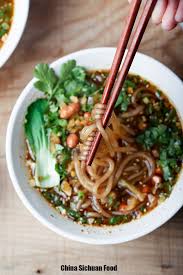 Hot And Sour Sweet Potato Noodles Suan La Fen China Sichuan Food Sweet Potato Noodles Chinese Street Food Recipes