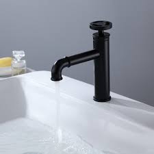 Find the traditional or contemporary bathroom sink faucets that best fit your home's style and choose from brushed nickel, oil rubbed bronze. Industrial Matte Black Single Hole Bathroom Faucet Single Handle Brass Bathroom Sink Faucets Bath Faucets