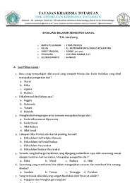 Maybe you would like to learn more about one of these? Kumpulan Soal Uasetika Profesi Kelas X Semester 1 Masnurul