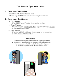 How to open your locker. The Steps To Open Your Locker 1 Clear The Combination A