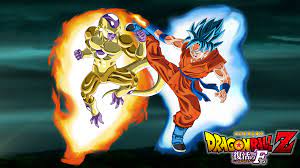 Resurrection of 'f' resurrection of 'f' is the nineteenth japanese animated feature film based on the dragon ball series and the fifteenth to carry the dragon ball z branding, released theatrically on april 18, 2015. Goku Ssj God Ssj Vs Golden Freeza Hd Wallpaper Background Image 1920x1080