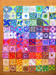 New Eyes Paper Quilt Classroom Art Projects Class Art Projects School Art Projects