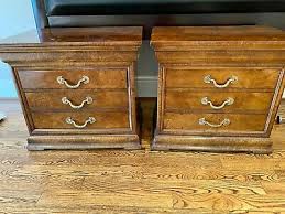 One spot on the dresser which is pictured appears to of been repaired. Post 1950 Henredon Furniture Vatican