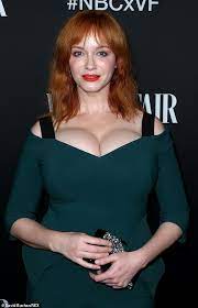 Maybe you would like to learn more about one of these? Newly Single Christina Hendricks Displays Her Eye Popping Cleavage At Vanity Fair Bash Daily Mail Online