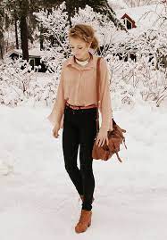 This Is Timeless And Classy Tan Leather Dark Jeans Collared Blouse Tucked In Love Rockin It Fashion European Fashion Style