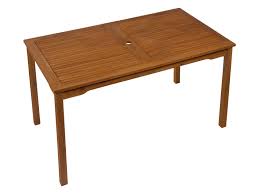 Florabest Gartentisch Aus Akazienholz Mit Aussparung Fur Sonnenschirme Wetterfest Lidl De