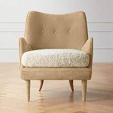 Legs have a nice elegant and simple angle to them that you can barely see in the online photo. Modern Accent Chairs And Armchairs Cb2