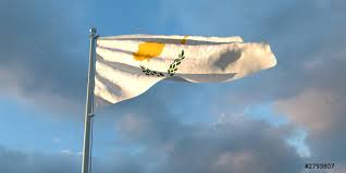 The national flag of cyprus came into use on 16 august 1960, under the zurich and london agreements, whereby a constitution was drafted and cyprus was proclaimed an independent state. Trehmernoe Vosproizvedenie Gosudarstvennogo Flaga Kipra Stokovoe Foto Crushpixel