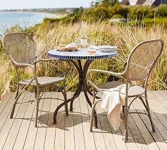 Brea All Weather Wicker Bistro Dining Chair Patio Furnishings Patio Decor Outdoor Patio Furniture Sets