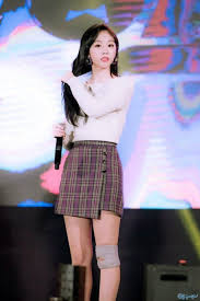 Lovelyz Jisoo Woollim Entertainment Fashion High Waisted Skirt