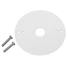 Commercial Electric 4 In White Mounting Plate And Mounting Screws For Commercial Electric Led Strip Lights Covers Standard Junction Box 54657101 The Home Depot