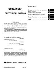 This post is called mitsubishi wiring diagram. 2006 Mitsubishi Outlander Electrical Wiring Diagram Pdf Manual 462 Pages