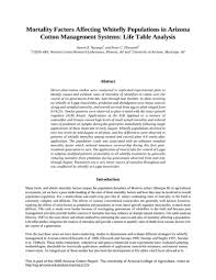 M&a and capital solutions for digital growth. Mortality Factors Affecting Whitefly Populations In Arizona Cotton Management Systems Life Table Analysis