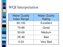 Percentage values attributed to water quality parameters for calculation of the water quality index proposed. Ppt Water Quality Index Powerpoint Presentation Free Download Id 3272449