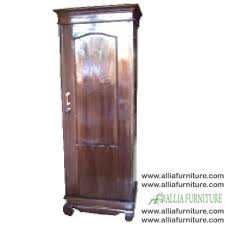 Bahan baku dari kayu jati kualitas grade a / kayu jati tpk. Lemari Pakaian Klender Kayu Jati 1 Pintu Allia Furniture