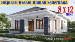 Rumah minimalis yes rumah minimalis ukuran tanah 8x12 via rumahminimalisyes.blogspot.com. Desain Rumah Sederhana 8x12 Meter Minimalis Modern 3 Kamar Tidur 2 Kamar Mandi Youtube