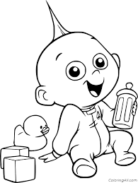 Print the template of your choice (below) templates: Jack Jack Drinking Milk Coloring Page Coloringall
