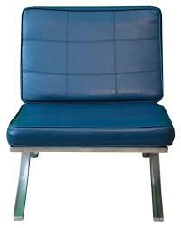 Our barcelona style lounge chair we call the exhibition chair is offered in top grain italian leather, a 4.00 out of 5. Sold Child Size Barcelona Chair In Soft Blue Leatherette Rubbish Interiors Inc