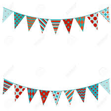Bunting is a festive decoration that involves stringing together colorful fabric or paper triangles. Bunting Background In Flat Style Royalty Free Cliparts Vectors And Stock Illustration Image 30877086