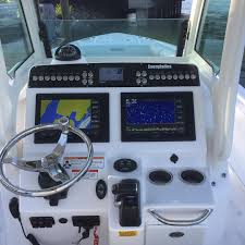 Everglades Helm And Dash With Twin Garmin Mfds Center Console Fishing Boats Everglades Boats Center Console Boats