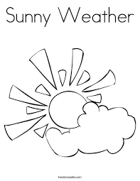 Hatching new scientists every day! Sunny Weather Coloring Page Twisty Noodle