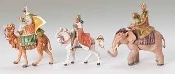 Camel case (sometimes stylized as camelcase or camelcase; 5 Fontanini Three Wise Men On Horse Camel Elephant