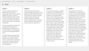 Using bootstrap 4, you can create cards.; Theatre Of Noise Bootstrap 4 Column Templates