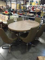 Vintage Mcm Chromcraft Dining Set Table 6 Chairs Mid Century With Leaf Dining Table Setting Dining Room Furniture Modern Affordable Modern Furniture