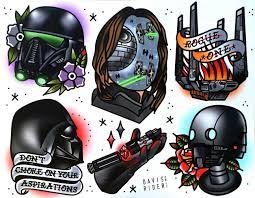 Rogue One By Davis Rider Davis Rider Star Wars Tattoo Tattoo Flash Art