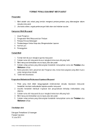 Begitu juga dengan kata urus setia ( scretariat ), sama ada ( whether ), tengah hari. Format Minit Mesyuarat