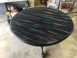 Blue White And Black Unicorn Spit On Table Top Painting Furniture Diy Furniture Rehab Refinishing Furniture