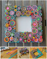 Upcycled Rolled Paper Frame Diy Ideas To Recycle Magazines For Home Decor Recycled Magazine Crafts Recycled Magazines Magazine Crafts