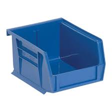 Lid snaps tight, keeping contents secure within. Quantum Heavy Duty Storage Bins 6 Pk Blue