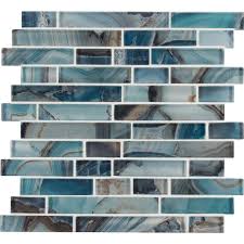 Msi Night Sky Interlocking 11 81 In X 11 81 In X 8mm Glass Mesh Mounted Mosaic Tile 0 97 Sq Ft Glsil Nigsky8mm The Home Depot Mosaic Tiles Glass Mosaic Tiles Mosaic Glass