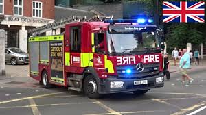New london fire turntable ladder truck + police cars & ambulances responding. Brand New Fire Engine Responding London Fire Brigade Youtube
