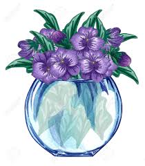 Florals and elegant planters with a contemporary take on classic greenery Watercolor Glass Vase With Flower Bouquet Inside Hand Drawn Isolated On A White Background Watercolor Illustration Of Jar With Bouquet Of Violet Flowers Spring Wildflowers Bouquet Stock Photo Picture And Royalty Free