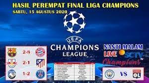 Hasil Liga Champions Tadi Malam Perempat Final Barcelona Vs Hasilligachampionstadimalam Hasilpertandinganligachampions Hasilbolatadimal Uefa Champions