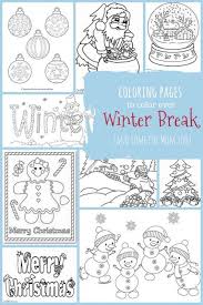 You could add some white or silver glitter or use gel pens to accentuate the snowflakes on. Christmas Winter Coloring Pages For Kids To Color