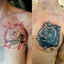 We just love the chest designs below. Rose Chest Cover Up I Have Been Minor Ink Tattoos Facebook