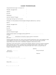 Dengan ini menerangkan bahwa : Surat Pernyataan Kematian