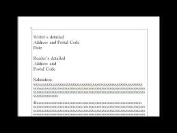 The first paragraph of a typical business letter is used to state the main point of the letter. Full Block Letter Youtube