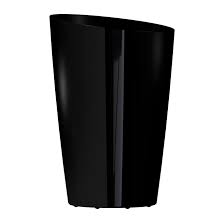 Non combo product selling price : Dcn Mirage Tall Slanted Planter 16 In X 24 In Gloss Black 2216 36 Rona